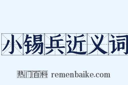 小锡兵近义词是什么意思的图片
